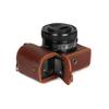 MegaGear Ever Ready Genuine Leather Camera Half Case Compatible with Sony ZV-E10 (Brown) view 4