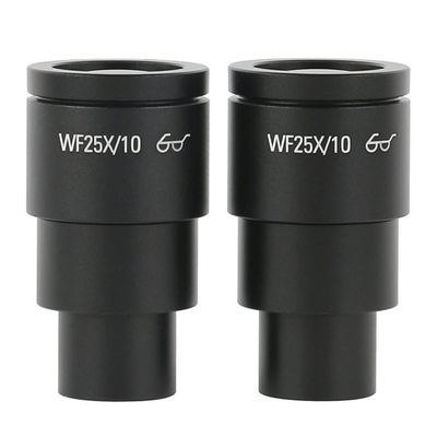 ZTBH Microscope Accessories Kit One Pair WF10X WF15X WF20X WF25X WF30X Eyepiece for Stereo Microscope Wide Microscope Slides (Color : WF25X-10 B)