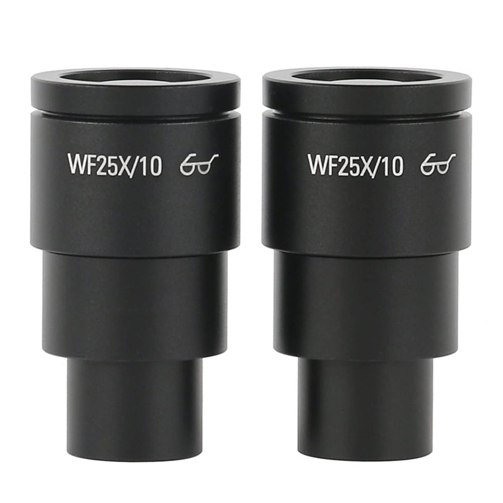 ZTBH Microscope Accessories Kit One Pair WF10X WF15X WF20X WF25X WF30X Eyepiece for Stereo Microscope Wide Microscope Slides (Color : WF25X-10 B)