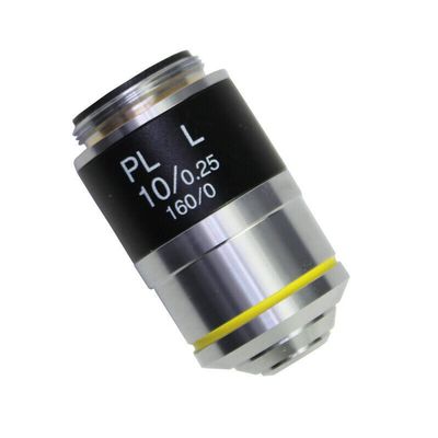 TYZK Microscope Kit Microscope Plan Achromatic Objective Lens Long Working Distance 5X 20X 50X 80X 100X Microscope Lens Adapters (Magnification : 10X)