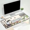 Desk Pad Mat Gaming Mouse Pads with Coasters, Office Desk Mat 31.5" 15.7" Large Gaming Mouse Pad Durable Extended Computer Mouse Pad for Office & Home (Watercolor Painting Lotus & Butterfly) view 4