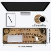 Desk Pad Mat Gaming Mouse Pads with Coasters Set, Stitched Edges Design Mouse Pad XXL Large Mouse Pad for Laptop Computers Retro Ouija Board Desk Writing Mat for Office & Home 31.5"x 15.7" view 2