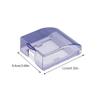 Cabilock 2pcs Socket Protective Covers Plastic Shells for Bathroom Kitchen Splash Socket Protectors Easy Installation Multi-Purpose Use view 3
