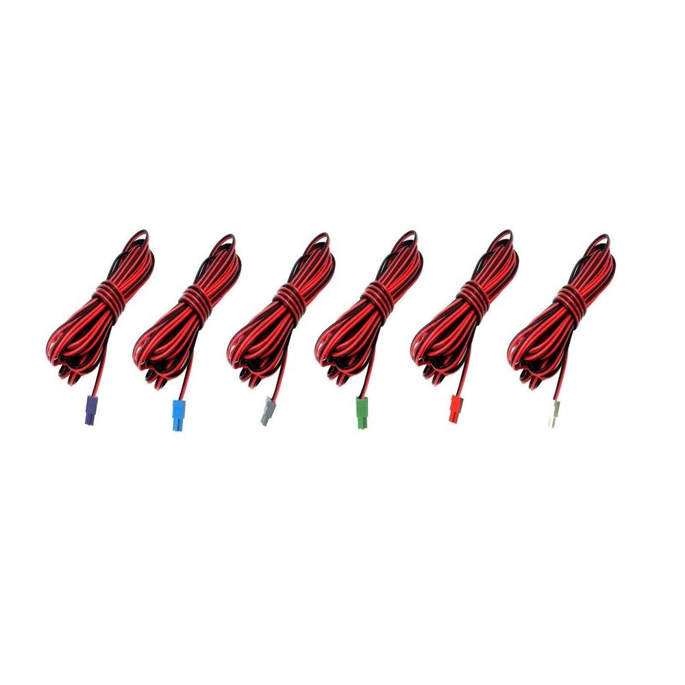 service_parts 6X Speaker Home Theater Sound Red Black Wire Cord Cable Compatible for Sony Home Cinema