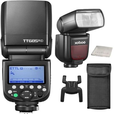 Godox TT685II-C Flash TTL GN60 2.4GHz Wireless HSS 1/8000s Speedlite Compatible with Canon 7D 6D 60D 50D 600D 500D Update Version of TT685-C Family