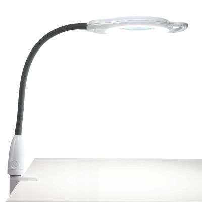 Americanails FlexiMag Magnifying Table Lamp - Flexible Magnifying Glass with Light, LED Desk Lamp, Magnifying Work Light, Esthetician Light - LED Lamp with Magnifier for Nail Art, Craft, & Jewelry