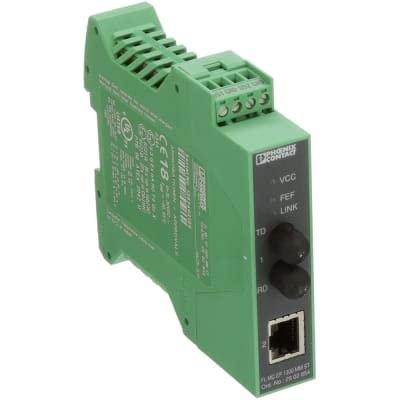 2902854, Fiber Optic Converter, B-FOC, 10/100Base-T(X) to MM Fiberglass, FL MC EF 1300 MM ST