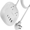 Ceptics USB C Power Strip, Compact Surge Protector with Grounded Dual USB and USB-C Ports, 21W 5-Foot Cord view 1