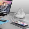 Ceptics USB C Power Strip, Compact Surge Protector with Grounded Dual USB and USB-C Ports, 21W 5-Foot Cord view 3