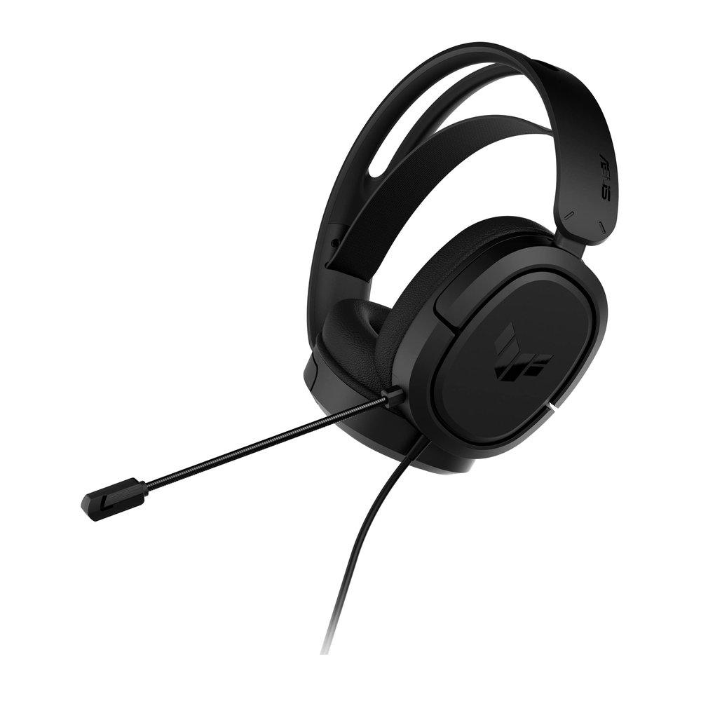 ASUS TUF Gaming H1 Wired Headset | Discord Certified Mic, 7.1 Surround Sound, 40mm Drivers, 3.5mm, Lightweight, for PC, Switch, PS4, PS5, Xbox One, Xbox Series X | S, and Mobile Devices Black