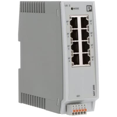 2702881, Industrial Ethernet Switch, Managed, NAT Switch, 8 RJ45 Ports 10/100 Mbps, FL NAT 2008