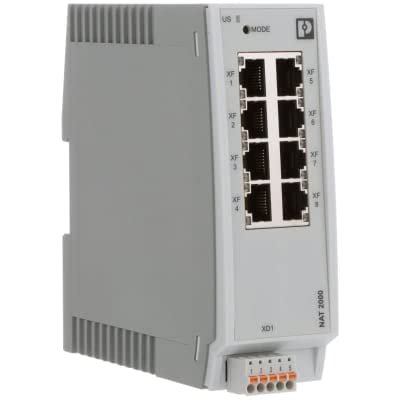 2702881, Industrial Ethernet Switch, Managed, NAT Switch, 8 RJ45 Ports 10/100 Mbps, FL NAT 2008