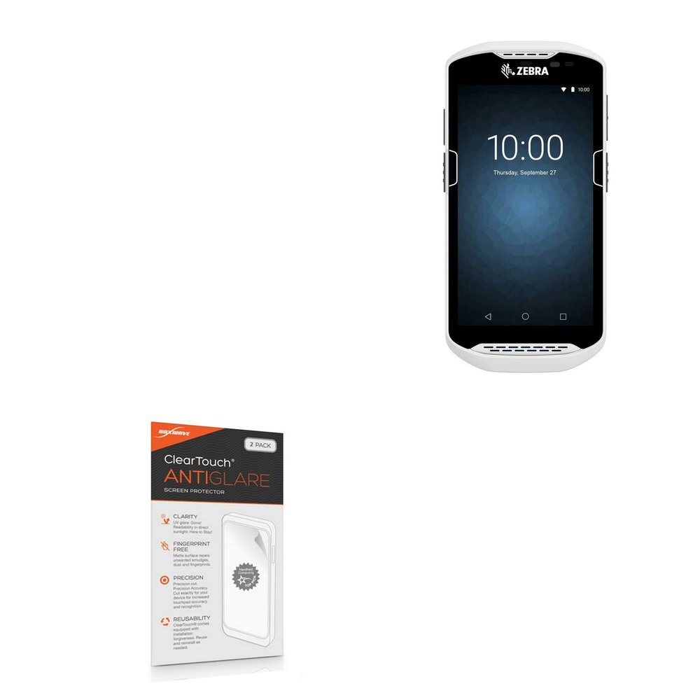 BoxWave Screen Protector Compatible with SuperLogics SL-MOBILE-TC51 - ClearTouch Anti-Glare (2-Pack), Anti-Fingerprint Matte Film Skin
