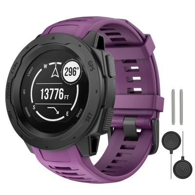 MYSNBKN Compatible with Garmin Instinct Band, Soft Silicone Replacement Watch Strap for Garmin Instinct/Instinct 2/Solar/Tactical
