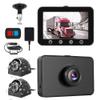 VSYSTO 3CH WiFi Truck Dash Cam, 4.5'' Screen GPS HD 1080P Front & 720P Sides Infrared Night Vision Lens Backup Camera System DVR for Semi Trailer Van Tractor Car RV, G-Sensor Loop Recording view 1