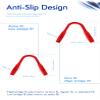 SAUCER Replacement Nose Pieces Pads for Oakley Split Shot OO9416 | Split Time OO4129 | Targetline OO4129 | Crossrange Patch R XL OO9361 Sunglasses - Standard Red view 3