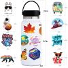 100 PCS Water Bottle Stickers for Kids Teens Girls Adults, Aesthetic Cute Vinyl Waterproof Vsco Cool Stickers, Laptop Scrapbook Skateboard Computer Car Sticker Packs view 3