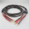 One Pair Audiocrast HiFi Speaker Cable HI-End Amplifier 4N OFC Speaker Cable with Banana/Spade Plug (Color : Spade to Spade, Length : 1m) view 3