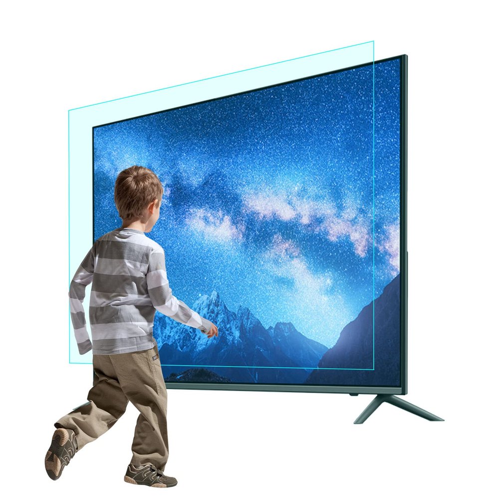 AIZYR Matte Anti-Glare TV Screen Protector, Ultra-Clear/Anti-Scratch Film Filter Out Harmful Blue Light Make The Light Soft Relieve Eye Strain,55 in 1221 X 689mm