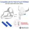 Replacement Frame Kit for Airfit F20, Include 1PCS Frame & 1PCS Headgear & 1Pair Clips & 2PCS Strap Covers(No Elbow), Great Value Supplies by Medihealer view 2