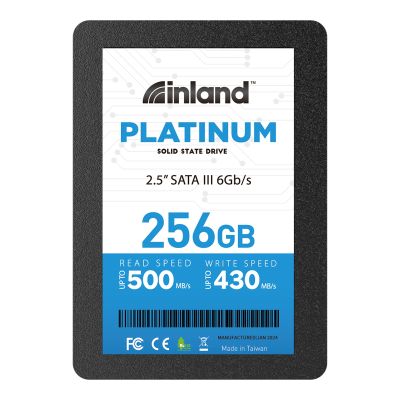 Inland Platinum 256GB SSD SATA III 6Gb/s 2.5" 7mm TLC 3D NAND Internal Solid State Drive (256GB)