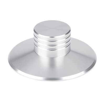 Disc Stabilizer, Aluminum Material Metal Disc Stabilizer Record Weight Clamp for Record Player, CD Player, Chassis, Speakers, etc(Silver)