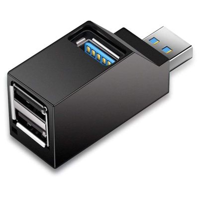 USB Hub 3.0, Slim Multiport Expander with 3 Port for PC Laptop Flash Drive Data Transfer, USB 3.0 Splitter Compatible with Windows Mac OS