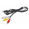 3.5mm Jack to 3 RCA Adapter Male Audio Video AV Cable AUX Stereo Converter 1.5m Wire Cord for Speaker TV Box CD DVD view 2