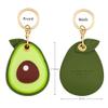 Tomcrazy 2 Pack 3in1 Cartoon Protective Case for Airtag Cover Samsung Galaxy SmartTag Cases Tile Keychain (1 Avocado & 1 Pineapple) view 2
