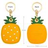 Tomcrazy 2 Pack 3in1 Cartoon Protective Case for Airtag Cover Samsung Galaxy SmartTag Cases Tile Keychain (1 Avocado & 1 Pineapple) view 3