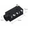 10Pcs 3.5 MM Headphone Jack Audio Jack PJ-320 3-line pin Female Connector SMD Stereo Headphones PJ-320B view 3