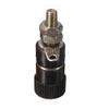 10pcs 4mm Red&Black Banana Socket Binding Post Nut Banana Plug Jack Connector Nickel Plated for 4mm Banana Plug-Black view 1