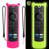 [2 Pack] Wevove Firestick Remote Cover Compatible with Alexa Voice Remote 4k/Lite (3rd Gen), Firesticktvs Remote Case with Wrist Strap, for Firetv Stick Cover Glow in The Dark view 1