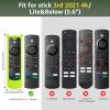 [2 Pack] Wevove Firestick Remote Cover Compatible with Alexa Voice Remote 4k/Lite (3rd Gen), Firesticktvs Remote Case with Wrist Strap, for Firetv Stick Cover Glow in The Dark view 2