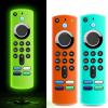 (3 Pack) Wevove Fire Stick Remote Cover for Alexa Voice Remote 3rd Gen, Replacement Case for Fire TV Stick 4K Streaming Device (Glow Green&Sky Blue&Orange) view 1