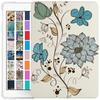 DuraSafe Cases for iPad 6th 5th Air 1st 2nd Gen 9.7 Inch [iPad 6 5 Air 1 2 ] A1893 A1822 A1566 MH2V2LL/A MRM52LL/A Printed Adjustable Stand Feature Case TPU Heat Dissipation Back - Watercolor Flowers view 1