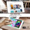 DuraSafe Cases for iPad 6th 5th Air 1st 2nd Gen 9.7 Inch [iPad 6 5 Air 1 2 ] A1893 A1822 A1566 MH2V2LL/A MRM52LL/A Printed Adjustable Stand Feature Case TPU Heat Dissipation Back - Watercolor Flowers view 4