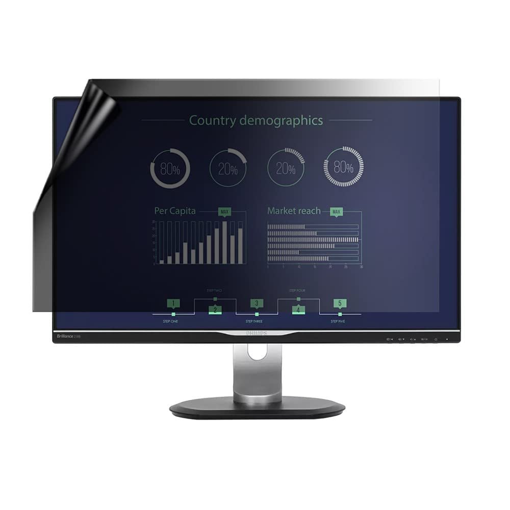 celicious Privacy Lite 2-Way Anti-Glare Anti-Spy Filter Screen Protector Film Compatible with Philips Monitor B Line 25 258B6QUEB