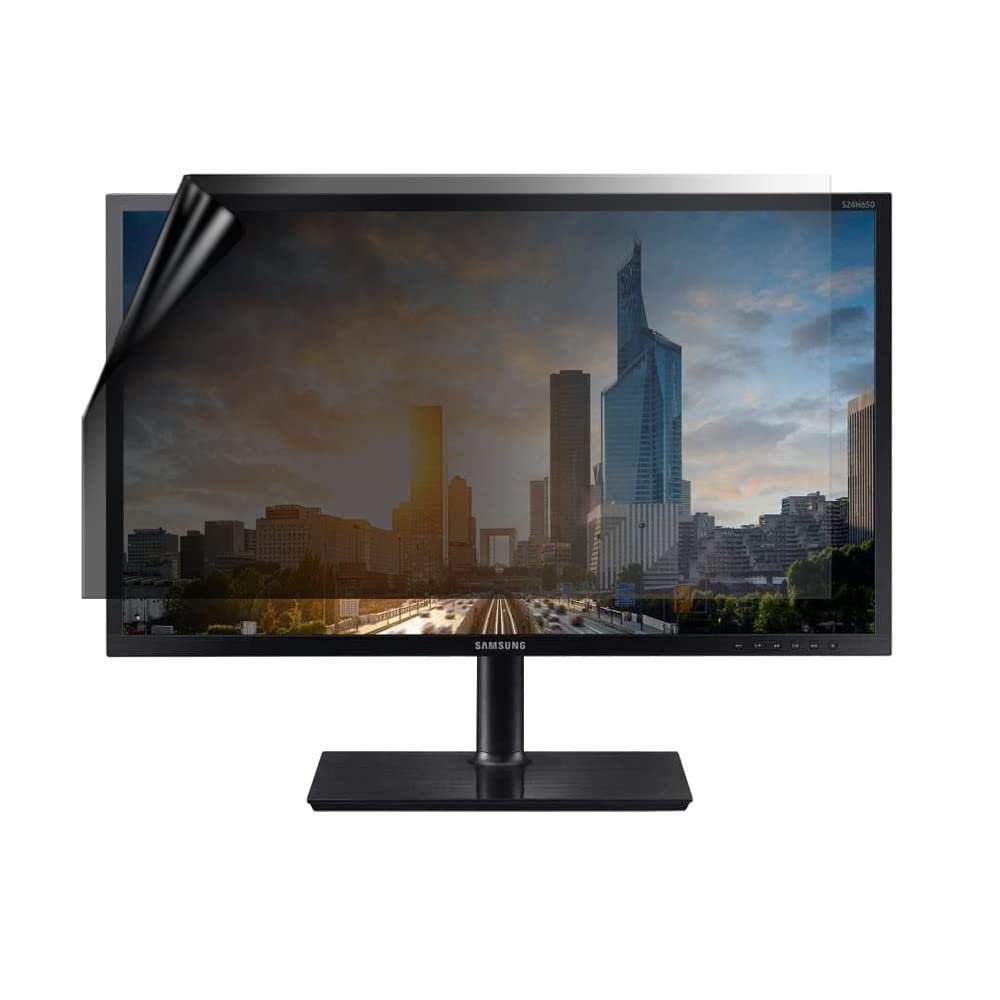 celicious Privacy Lite 2-Way Anti-Glare Anti-Spy Filter Screen Protector Film Compatible with Samsung Monitor 24 S24H650