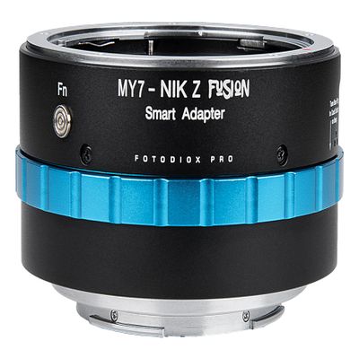 Fotodiox Pro Fusion Adapter, Smart Adapter - Compatible with Mamiya 7 Rangefinder Lenses to fit Nikon Z-Mount Mirrorless Cameras with Limited Automated Functions
