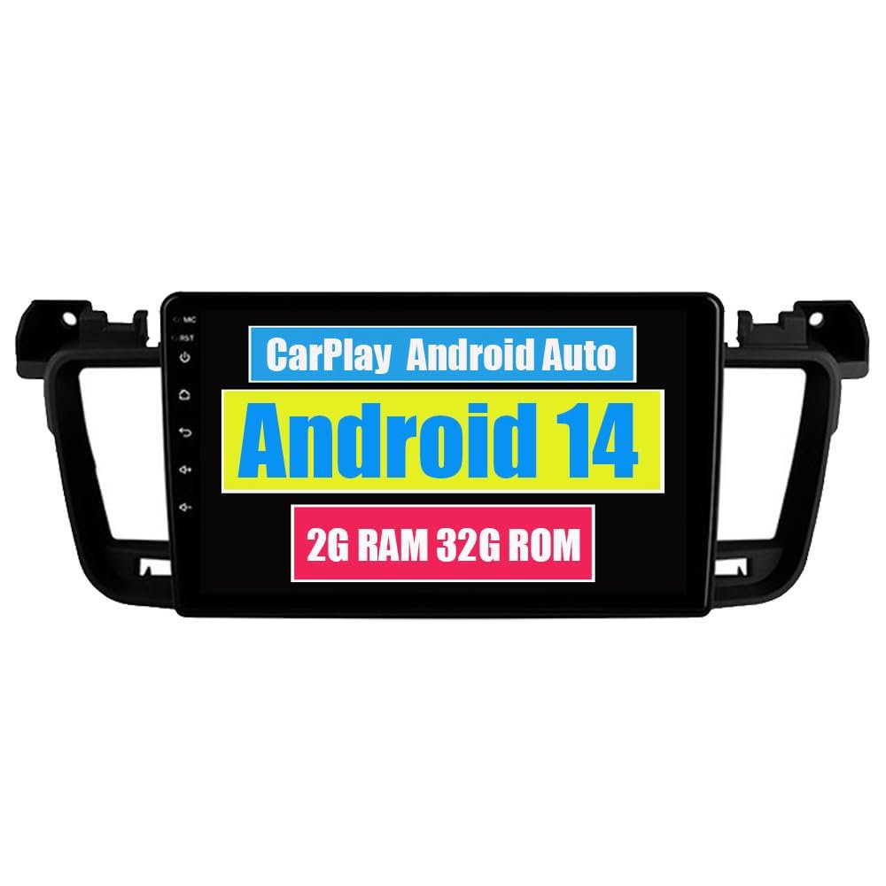 RoverOne Car Stereo GPS for Peugeot 508 2011-2018 Android Multimedia Player GPS Navigation Bluetooth DSP CarPlay Android Auto