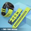 NotoCity for Fenix 6 Band 22mm Width Soft Silicone Watch Bands for Fenix 7/5/5 Plus/ 6 Solor/6 Pro/Forerunner 935/Forerunner 945/Approach S60/Quatix 5/Epix view 4