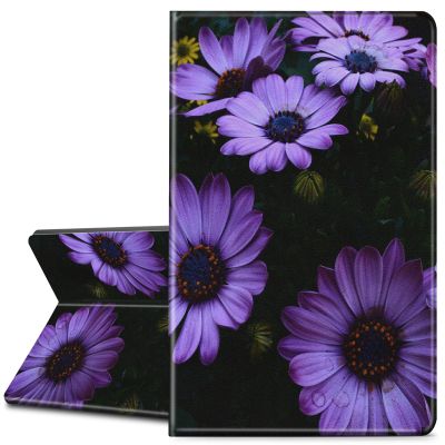 Case for 6.8" Kindle Paperwhite 11th Generation 2021, Thin Fit Light PU Leather Case Folio Cover with Auto Sleep/Wake for Kindle Paperwhite Signature Edition E-Reader, Purple Flower Floral