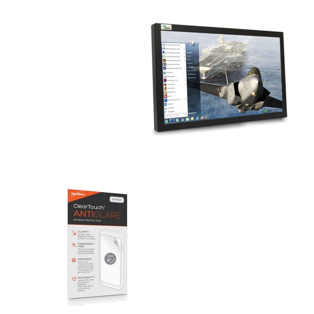 BoxWave Screen Protector Compatible with Daisy Data 2930AB Series (24 in) - ClearTouch Anti-Glare (2-Pack), Anti-Fingerprint Matte Film Skin