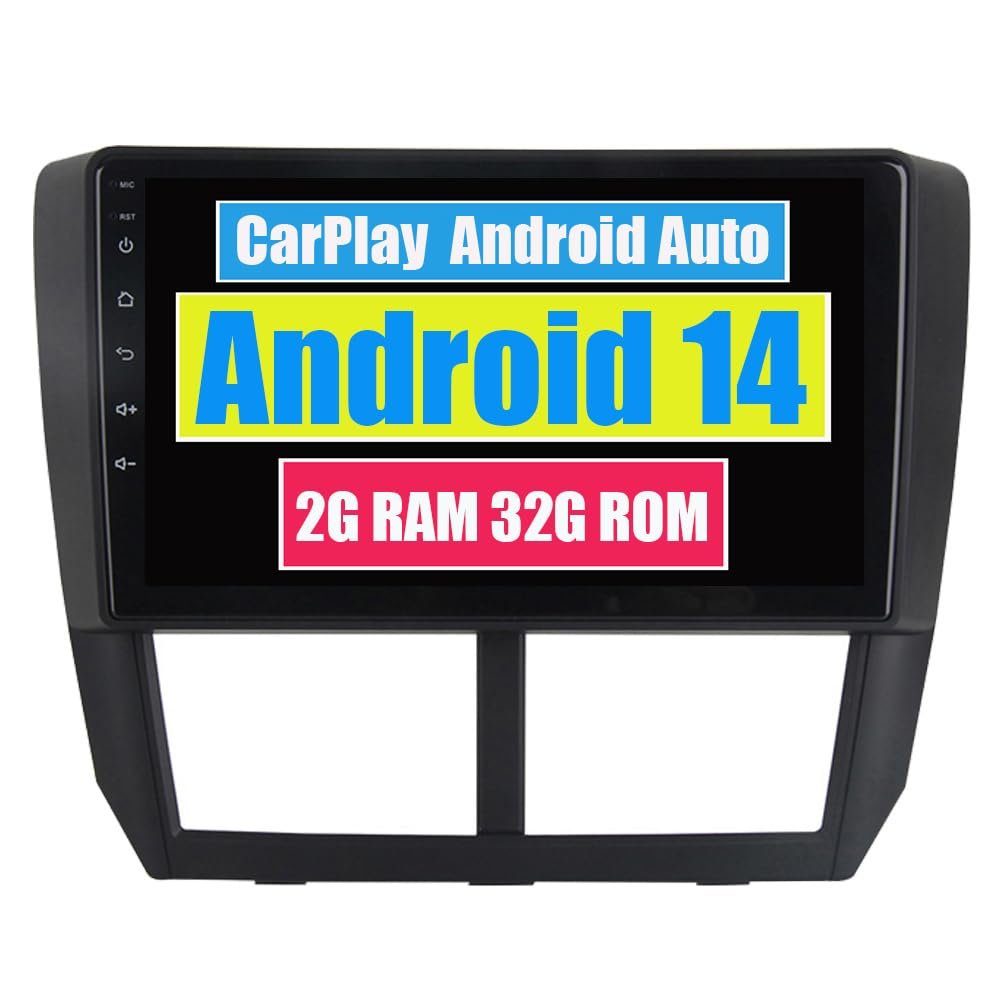 RoverOne Car Stereo GPS for Subaru Forester 2008-2012 with Android Multimedia Player GPS Navigation Bluetooth CarPlay Android Auto DSP
