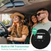 CD Player Portable, MONODEAL Portable CD Player with FM Transmitter, Rechargeable Player for Car for Home Travel with Anti-Skip Protection Compact Player with Headphones view 3