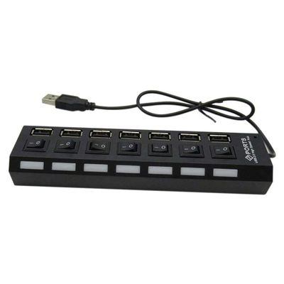 USonline911 USB 3.0 Hub Charger Switch Splitter Powered AC Adapter 7-Port PC Laptop Desktop