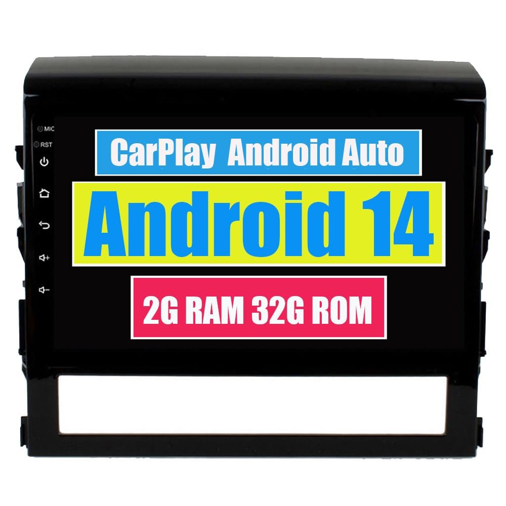 RoverOne Car Radio GPS for Toyota Land Cruiser 2016 2017 2018 with CarPlay Android Auto DSP Multimedia Player Stereo Navigation Bluetooth