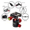 ANNSM Professional Tripod Ball Head 24mm 360 Degree Swivel Panoramic Head with 38mm Width Quick Release Plate for DSLR Camera Slider Stabilizer Monopod view 3