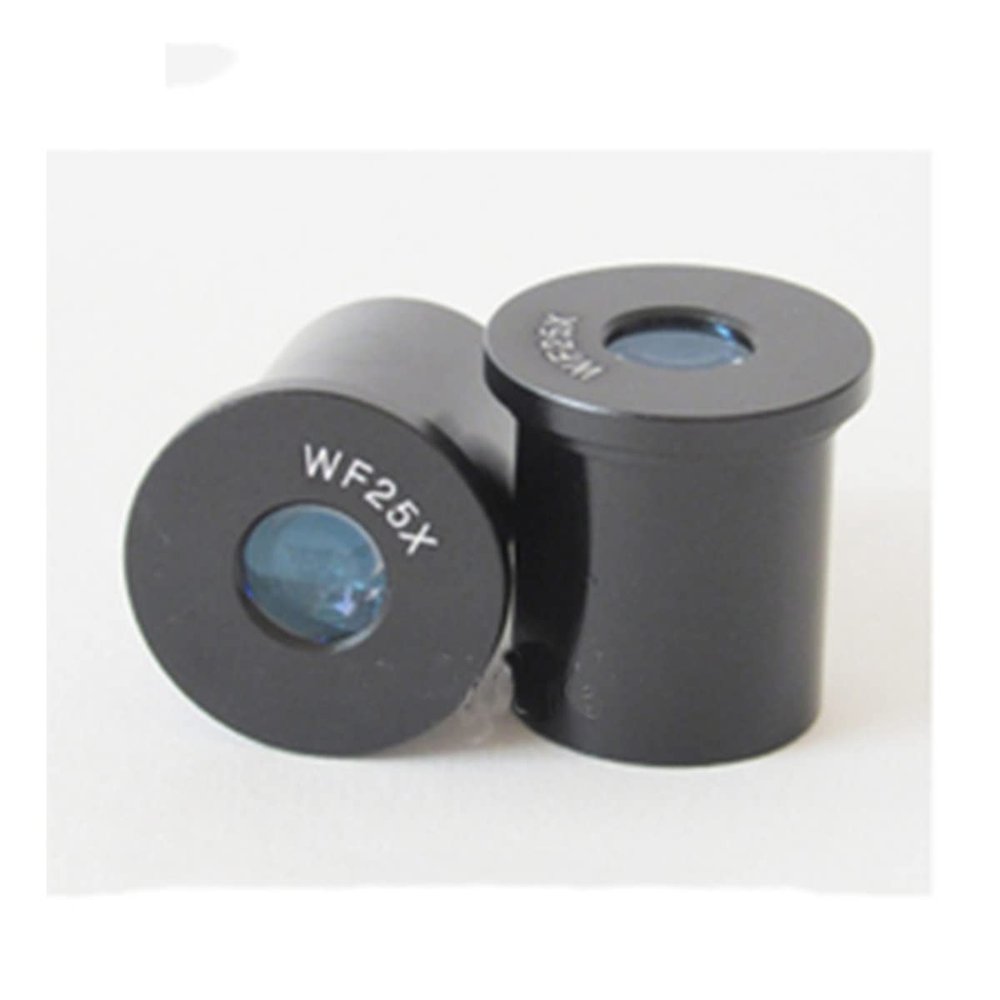TYZK Microscope Kit 5X 10X 15X 20X 25X Wide Angle Eyepiece Microscope 23.2mm Mounting Size Microscope Lens Adapters (Color : WF25X8)